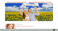 Desktop Screenshot of hebammenpraxis-spandau.de